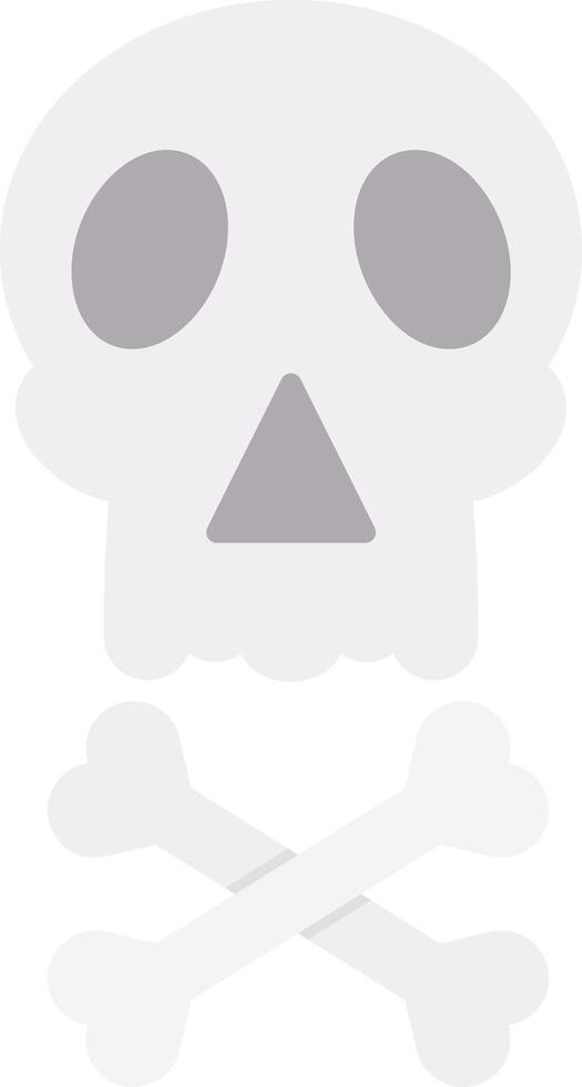 Skull Flat Light Icon vector