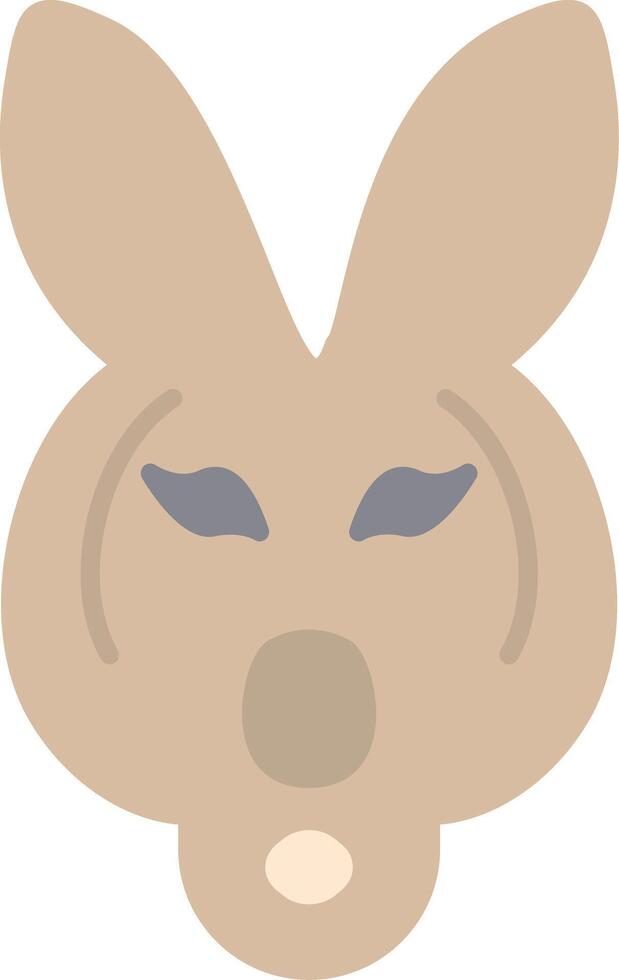 Kangaroo Flat Light Icon vector