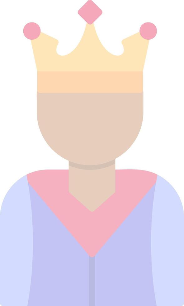 Prince Flat Light Icon vector