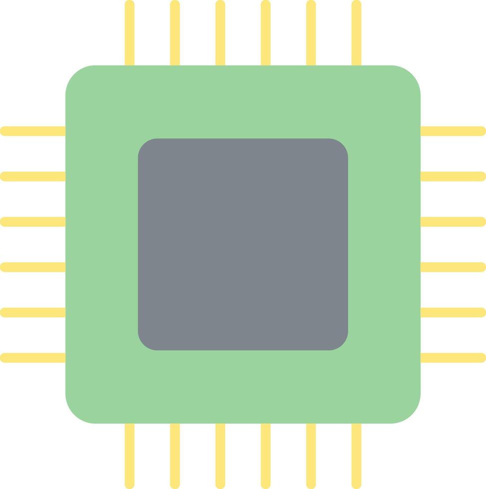 circuito tablero plano ligero icono vector