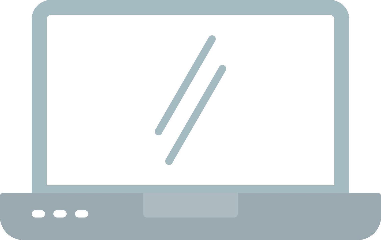 Laptop Flat Light Icon vector