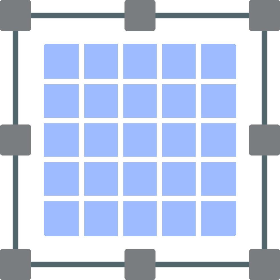 Grid Flat Light Icon vector