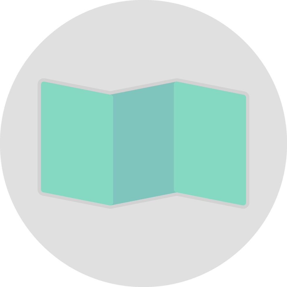 Map Flat Light Icon vector