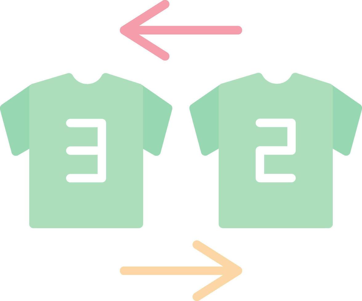 Substitution Flat Light Icon vector