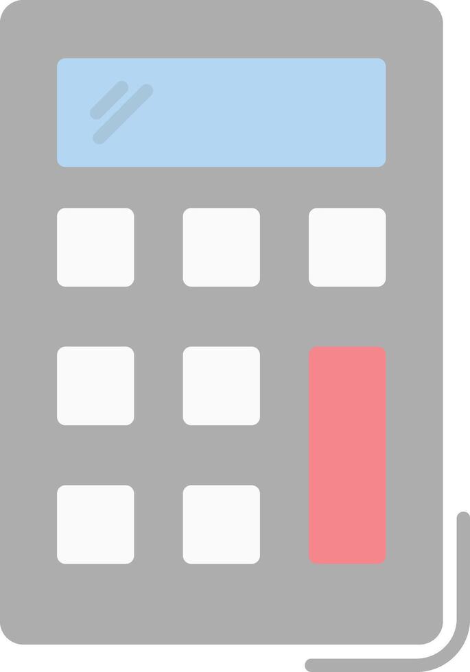 Calculator Flat Light Icon vector