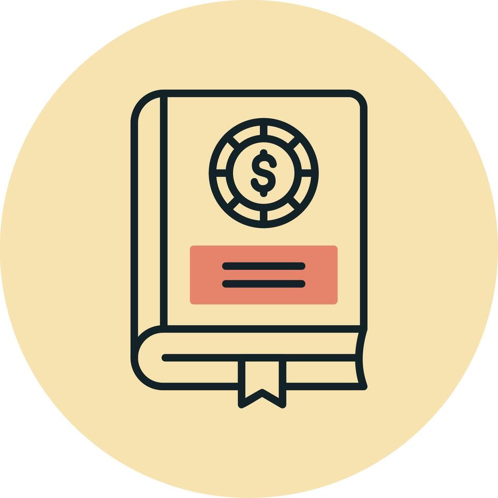 Financial Book Vector Icon