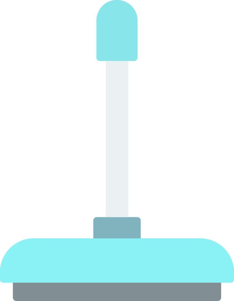 Floor Wiper Flat Light Icon vector