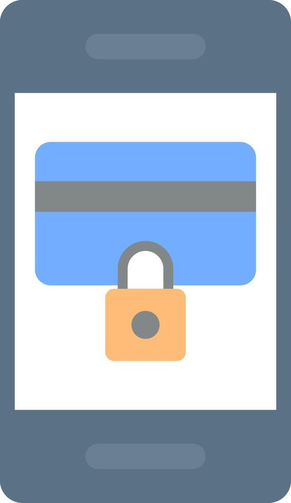 Secure Payment Flat Light Icon vector