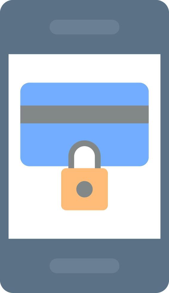 Secure Payment Flat Light Icon vector