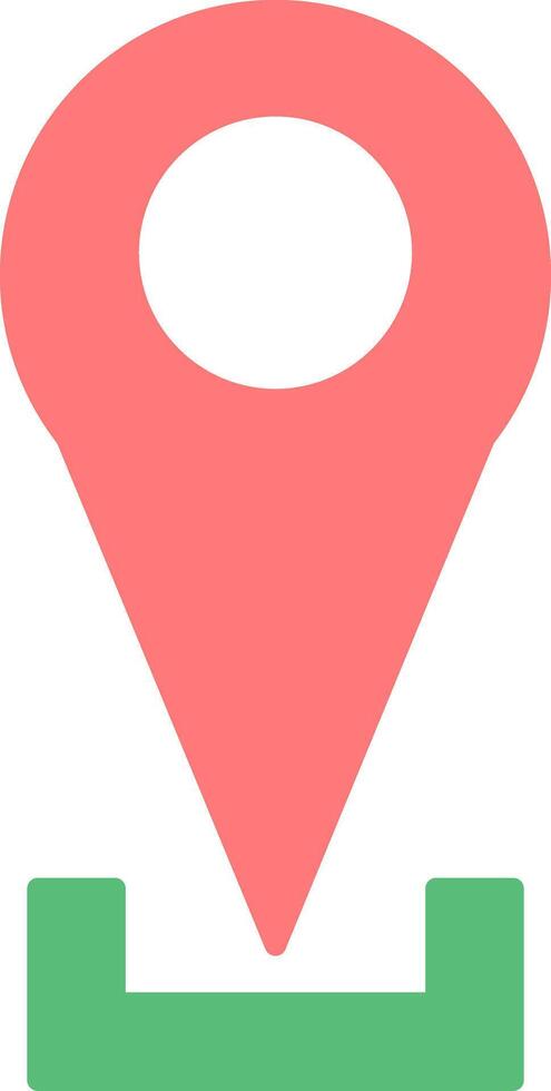 Location Pin Flat Light Icon vector