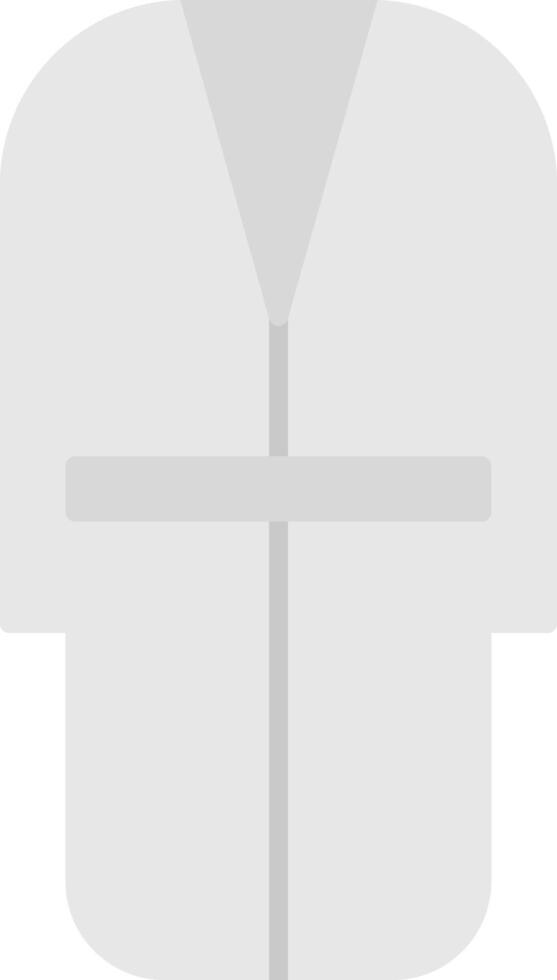 Bath Robe Flat Light Icon vector