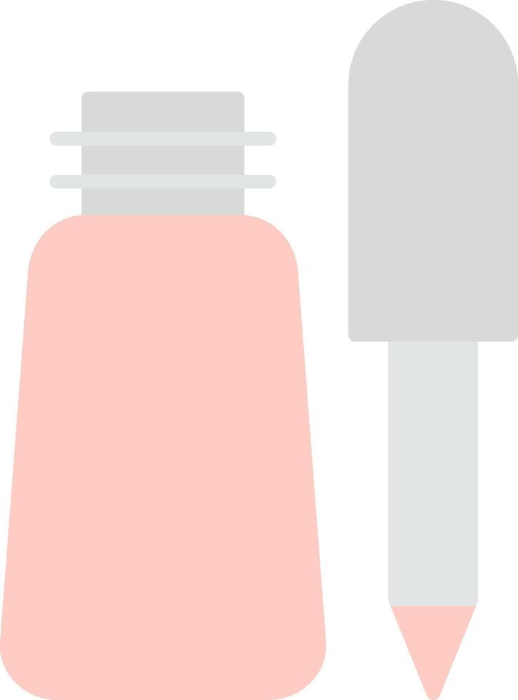 Eyeliner Flat Light Icon vector