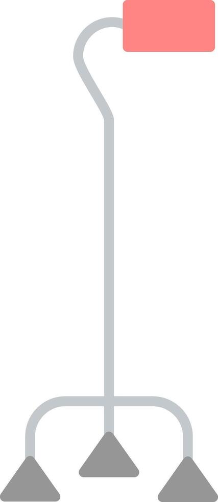Walking Stick Flat Light Icon vector