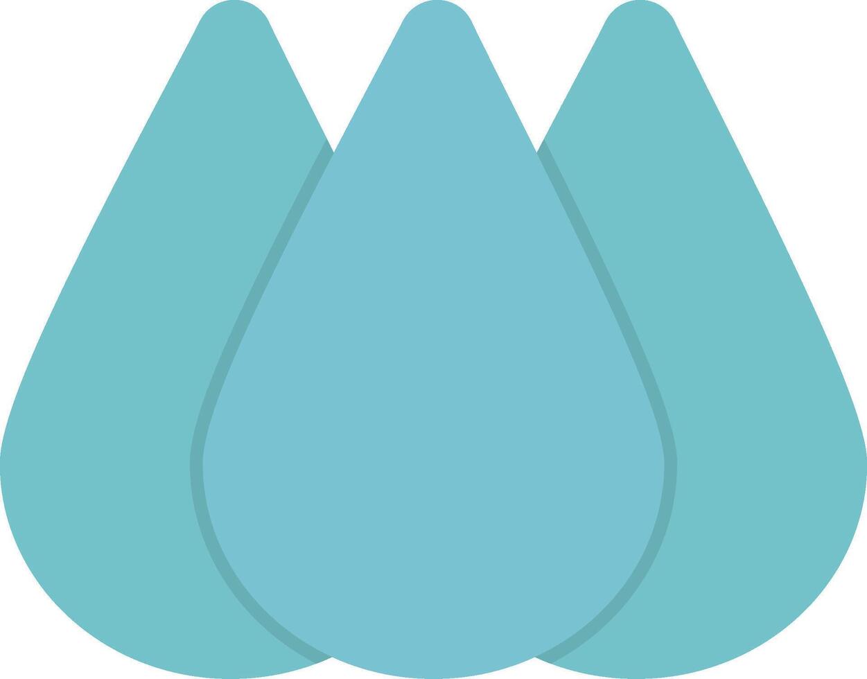 Rain Flat Light Icon vector