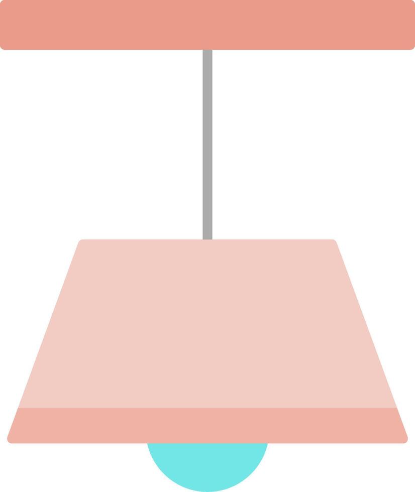 techo lámpara plano ligero icono vector