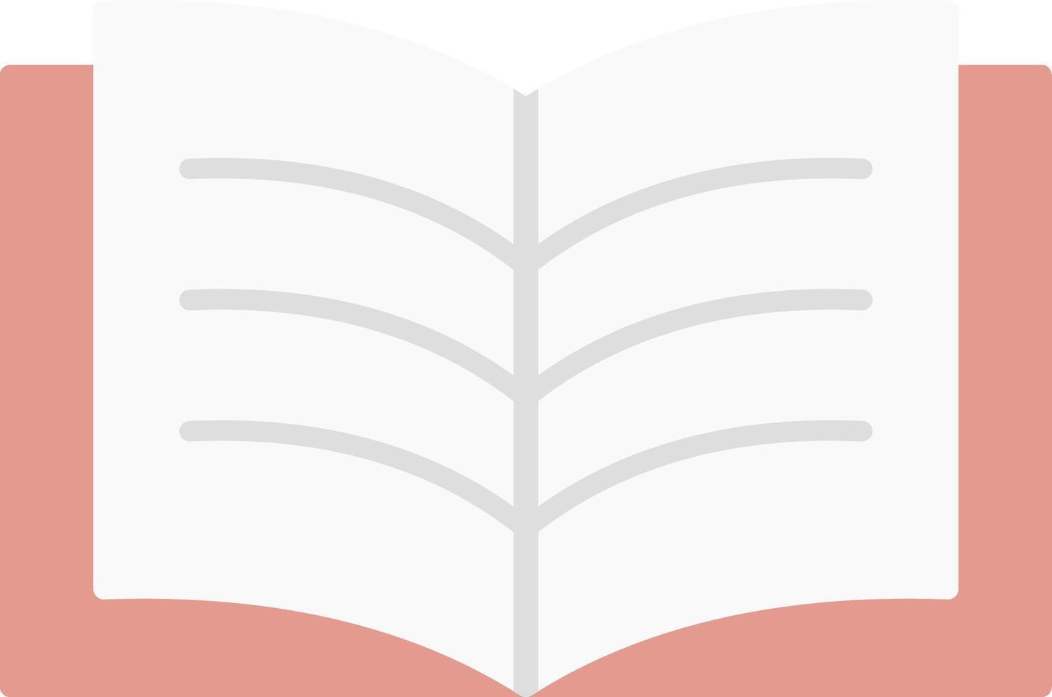 Book Reading Flat Light Icon vector