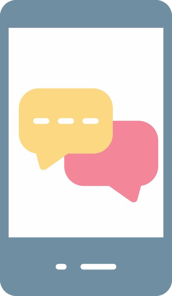 Messages Flat Light Icon vector