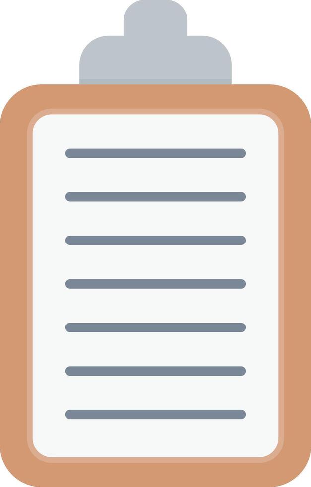 Clipboard Flat Light Icon vector