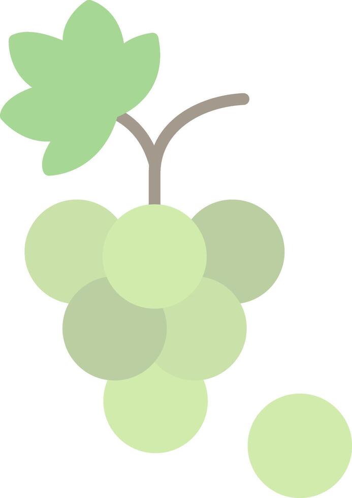 Grapes Flat Light Icon vector
