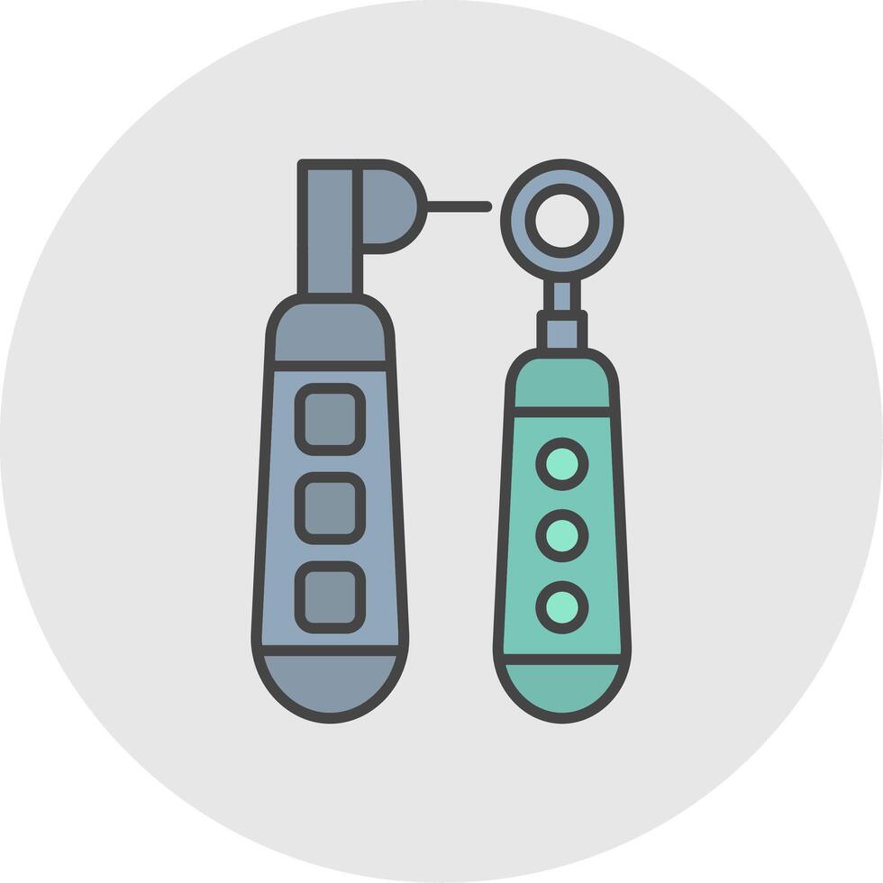 Medical Equipment Line Filled Light Circle Icon vector