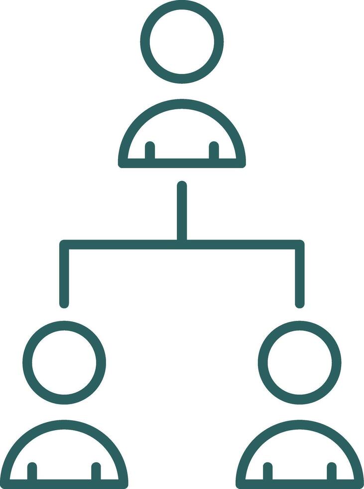 Hrm Line Gradient Icon vector