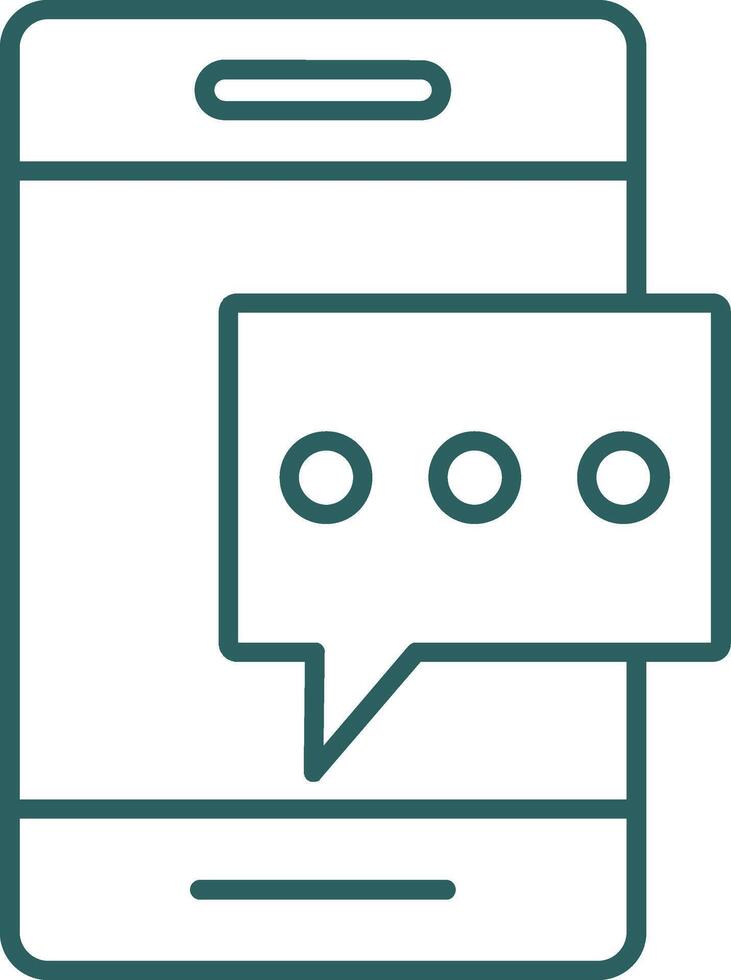 Pop Up Line Gradient Icon vector