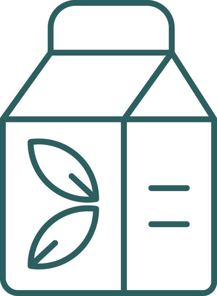 Package Line Gradient Icon vector