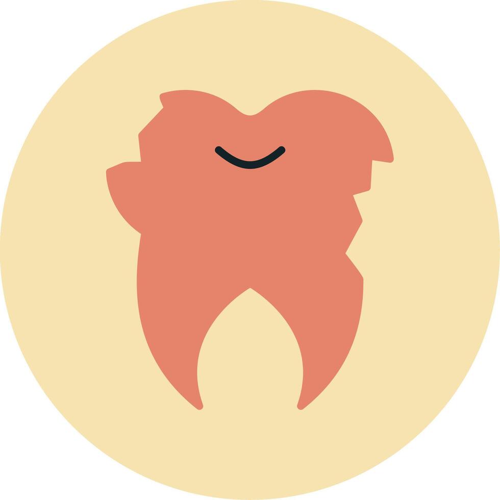 Broken Tooth Vector Icon