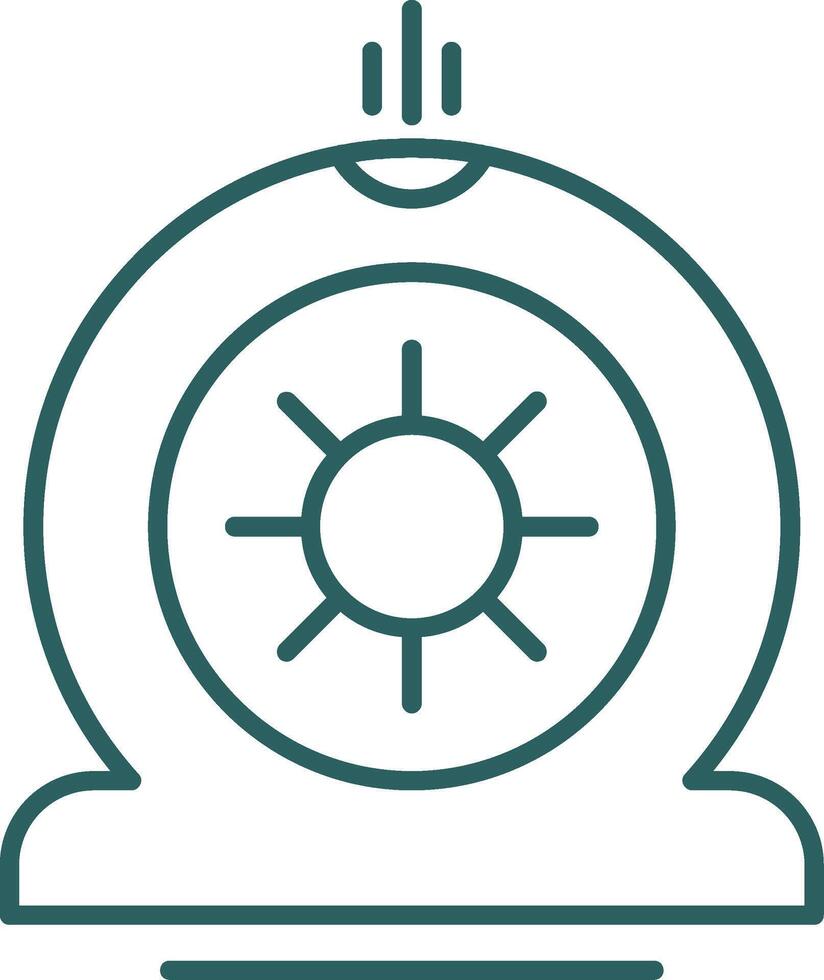 Flat Tire Line Gradient Icon vector
