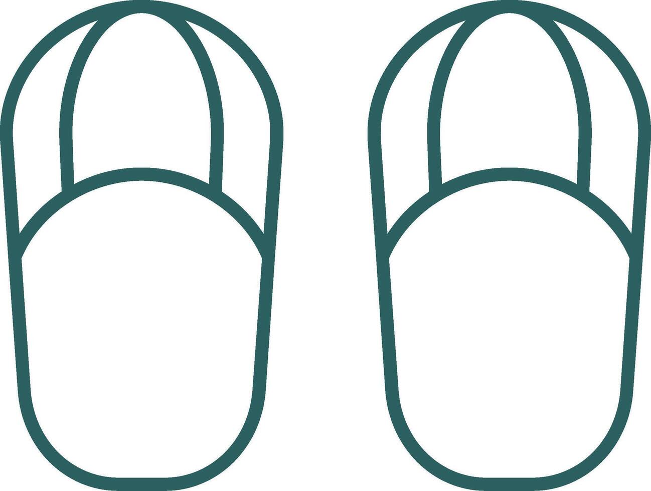 Sandals Line Gradient Icon vector