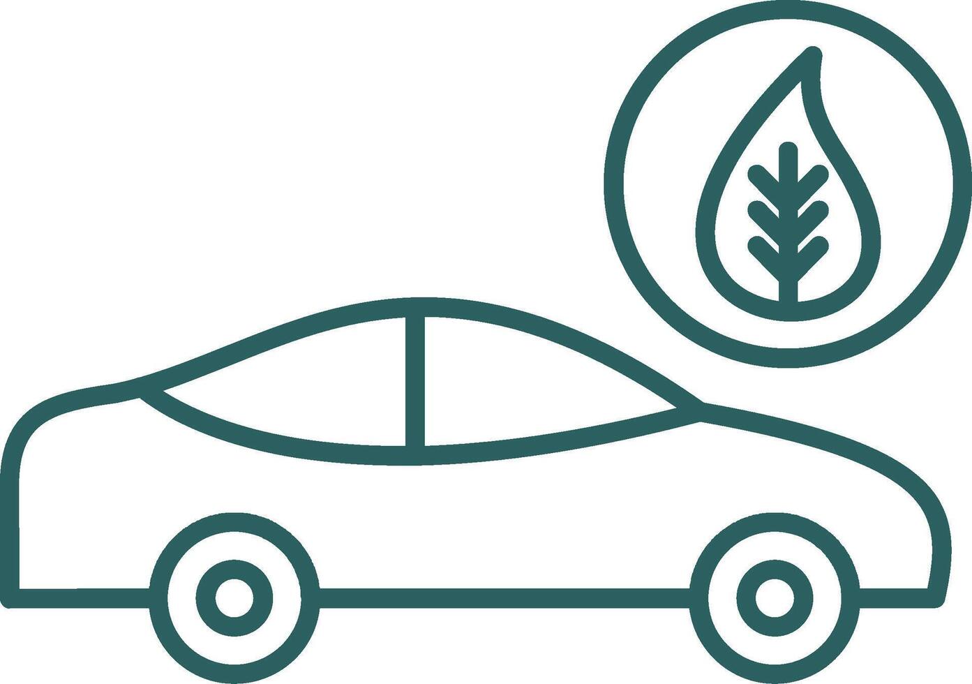 Eco Transporation Line Gradient Icon vector