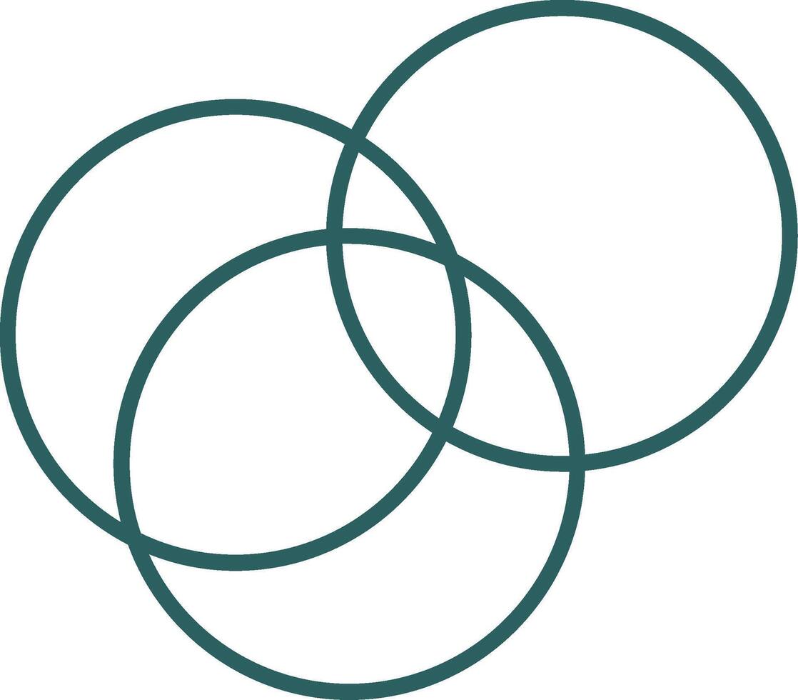 Intersection Line Gradient Icon vector