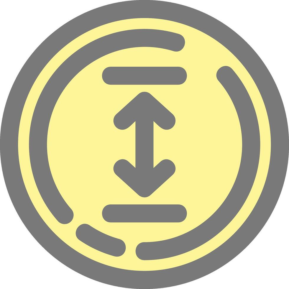 Up and down arrow Line Filled Light Icon vector
