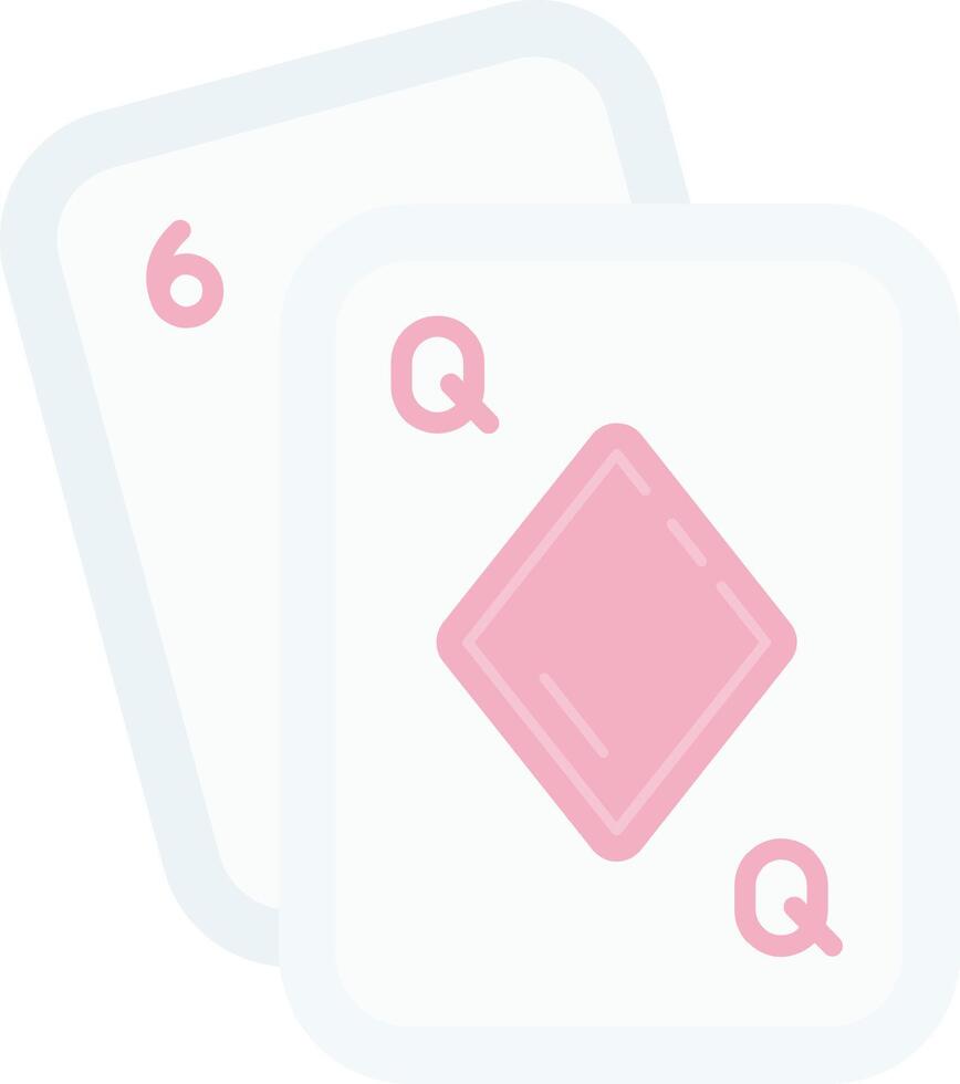 Poker Flat Light Icon vector
