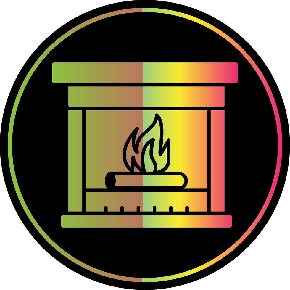 Chimney Glyph Due Color Icon vector