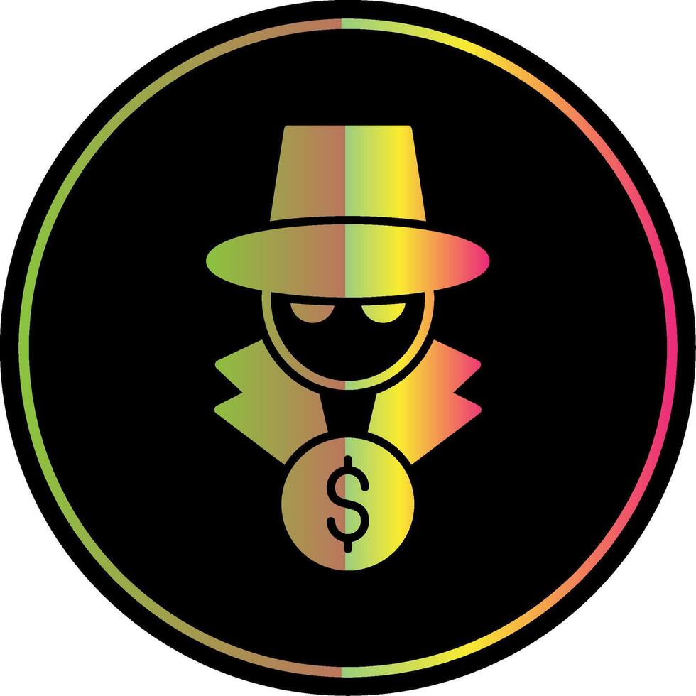 Fraud Glyph Due Color Icon vector