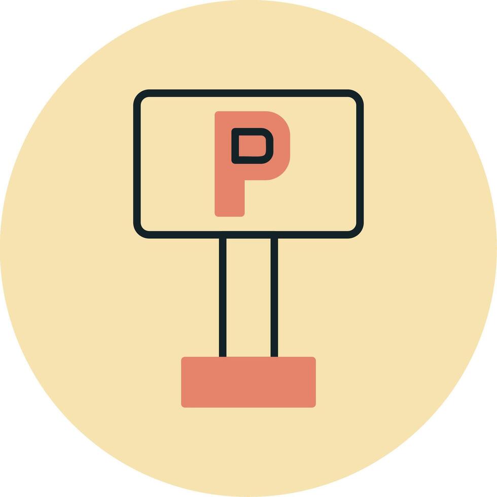 Parking Sign Vector Icon