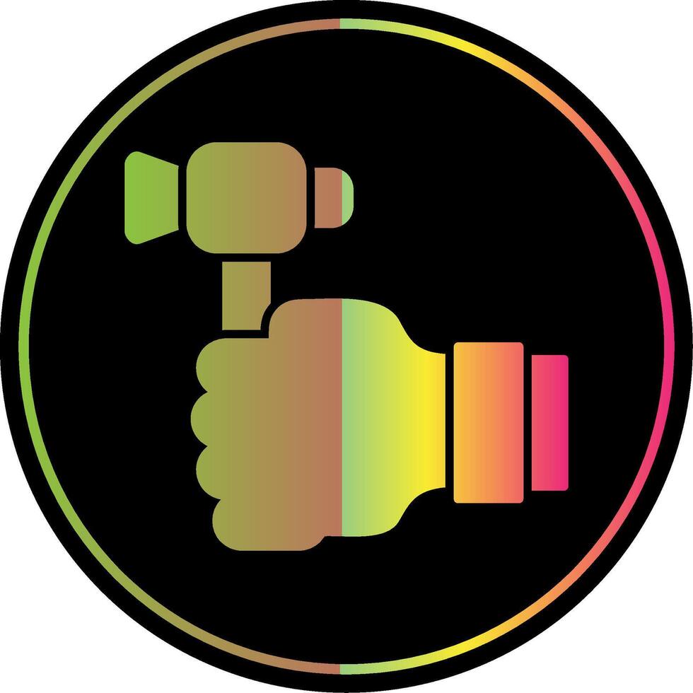 Labour Day Glyph Due Color Icon vector