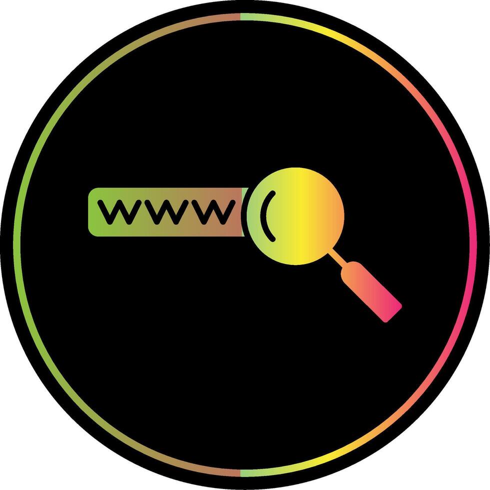 Keyword Search Glyph Due Color Icon vector
