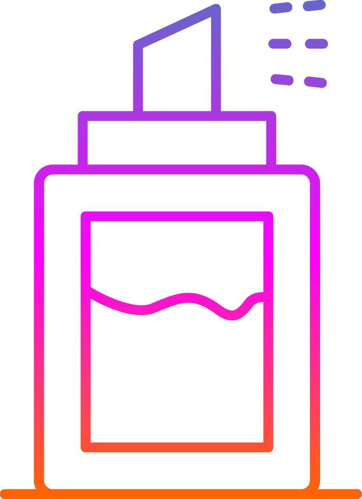 Deodorant Line Gradient Icon vector