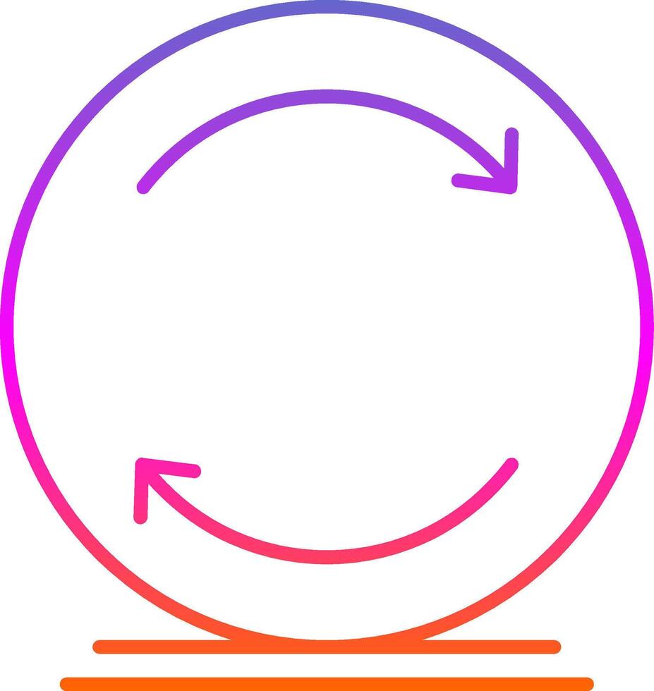 Reload Line Gradient Icon vector