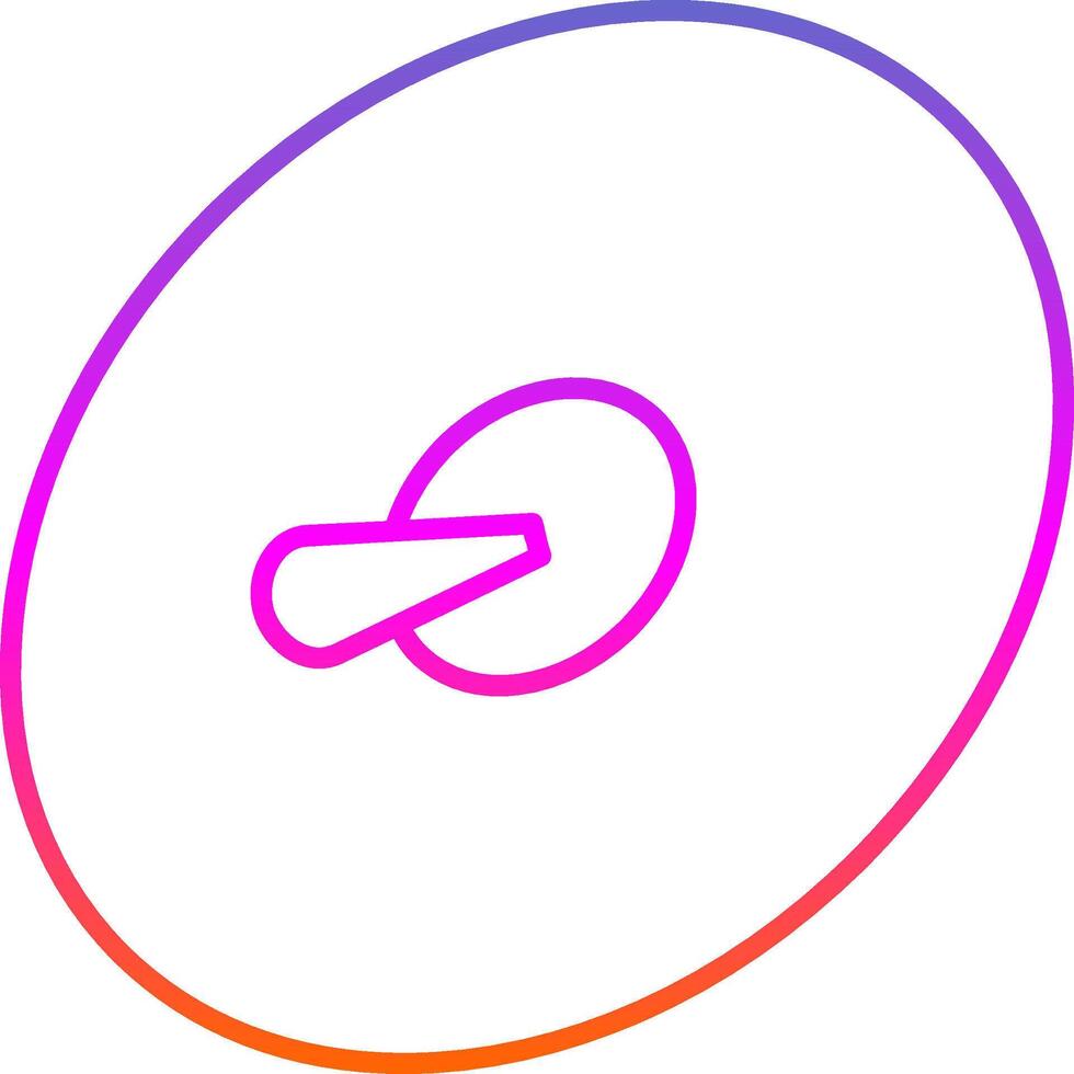 Cymbals Line Gradient Icon vector