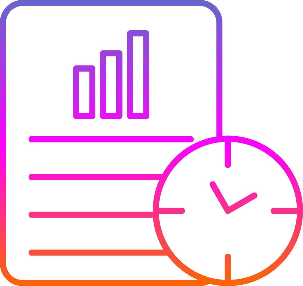 Productivity Line Gradient Icon vector