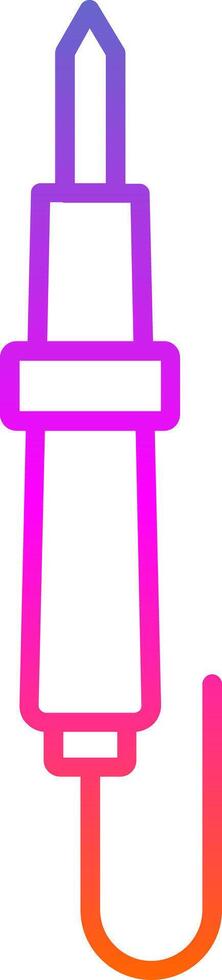 Soldering Line Gradient Icon vector