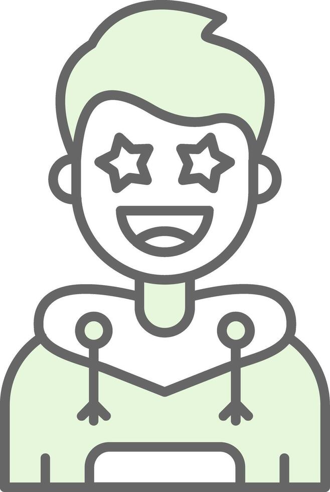Famous Green Light Fillay Icon vector