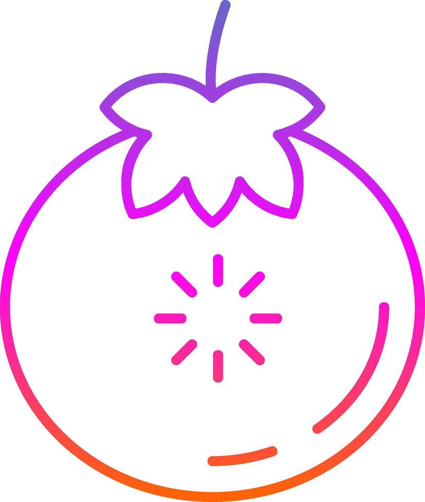 Tomato Line Gradient Icon vector