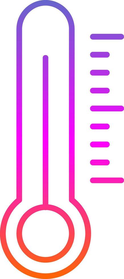 Thermometer Line Gradient Icon vector