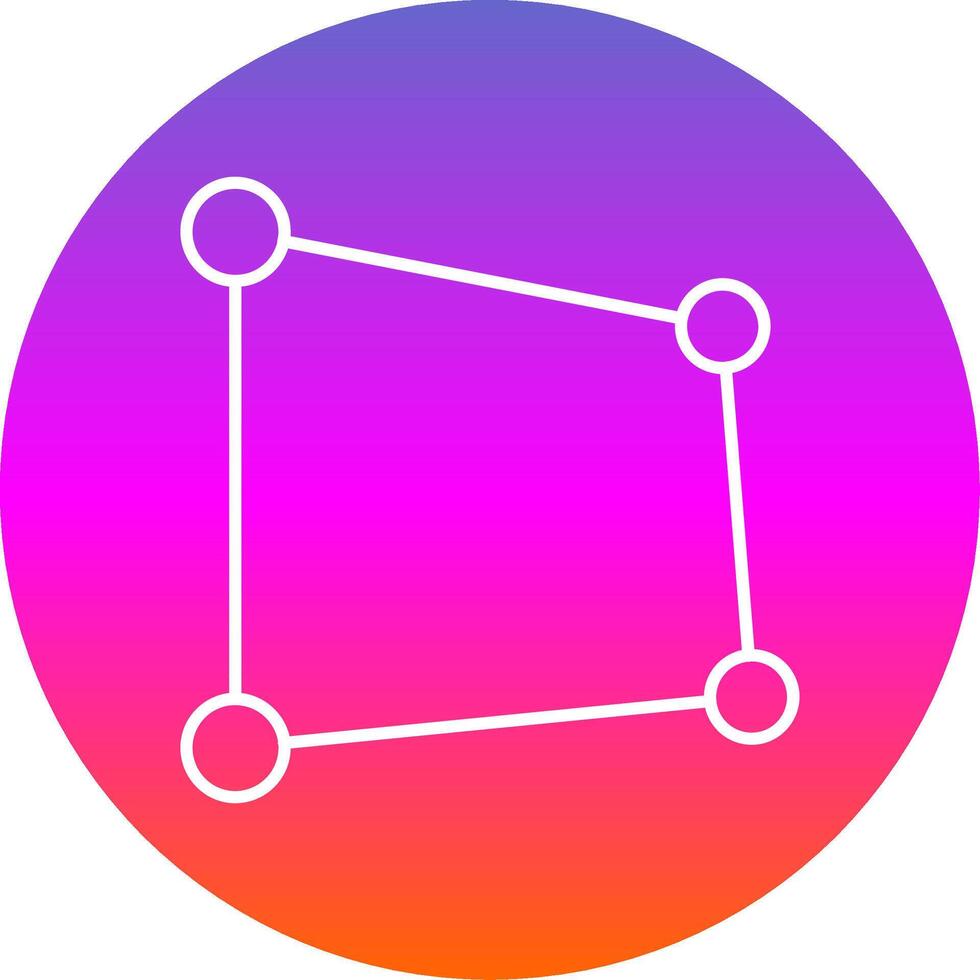 Perspective Line Gradient Circle Icon vector