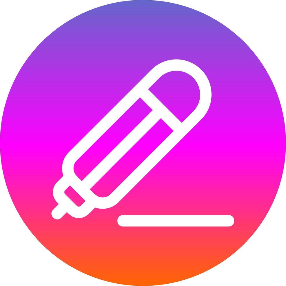 Pencil Line Gradient Circle Icon vector