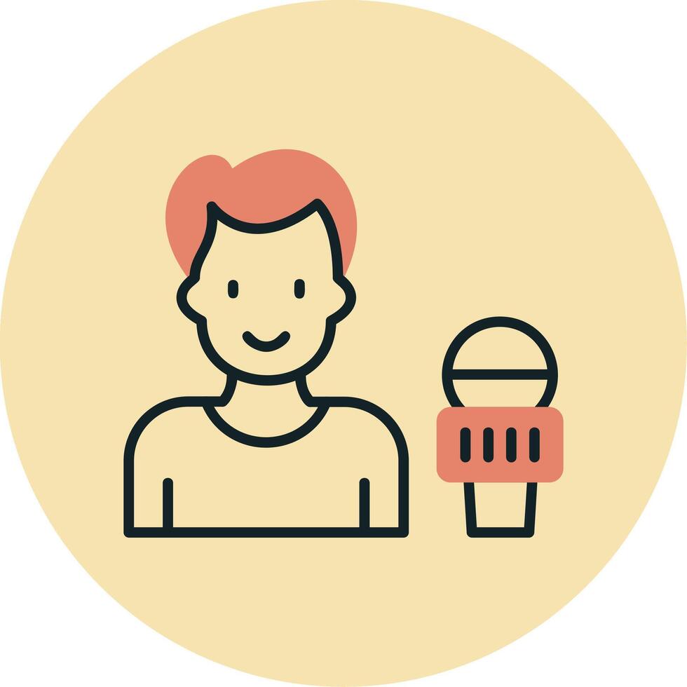 News reporter Vector Icon